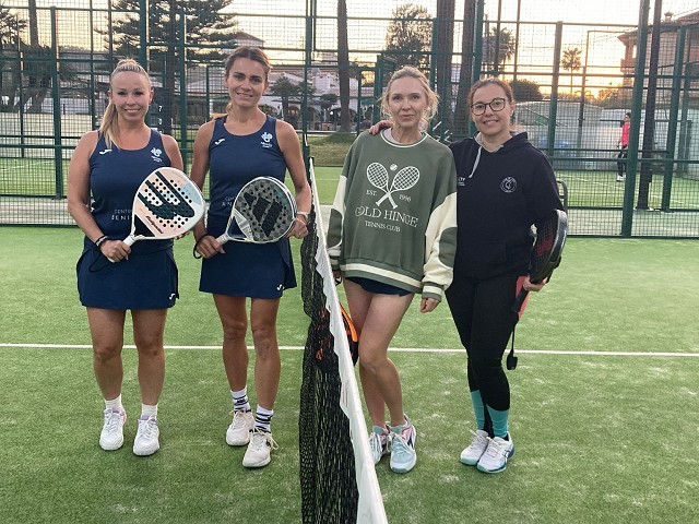 Victoria del equipo femenino de pádel