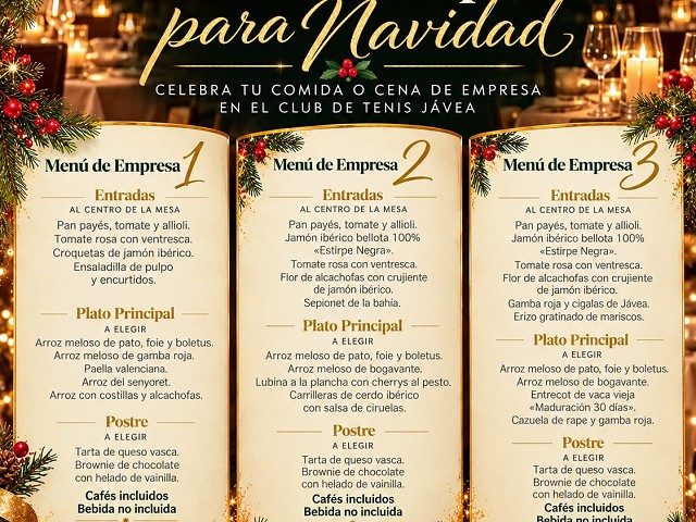El Restaurante del CTJ presenta sus menús de empresa para Navidad